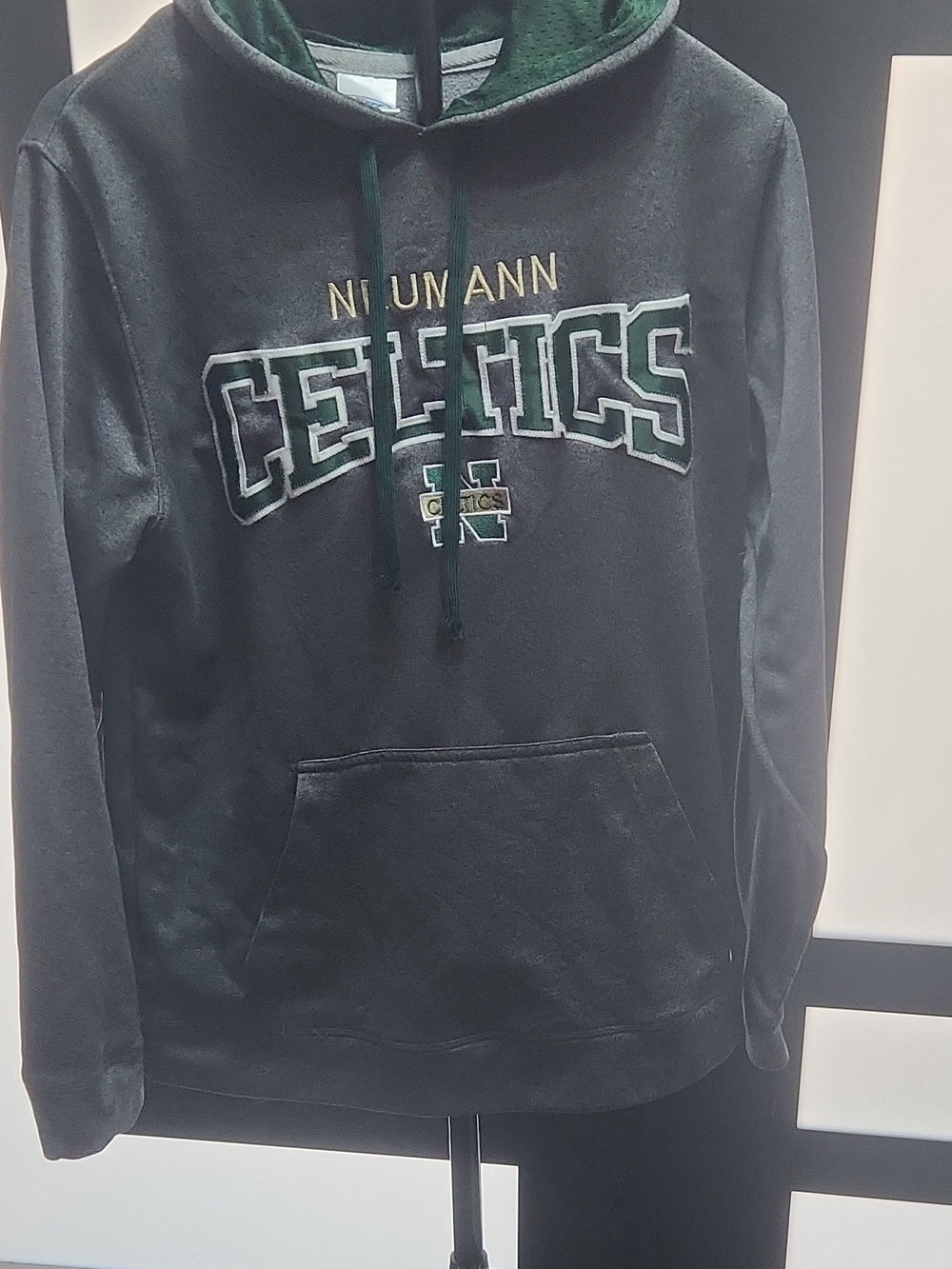 Neff Black Hoodie with Green Accent and Celtics Logo